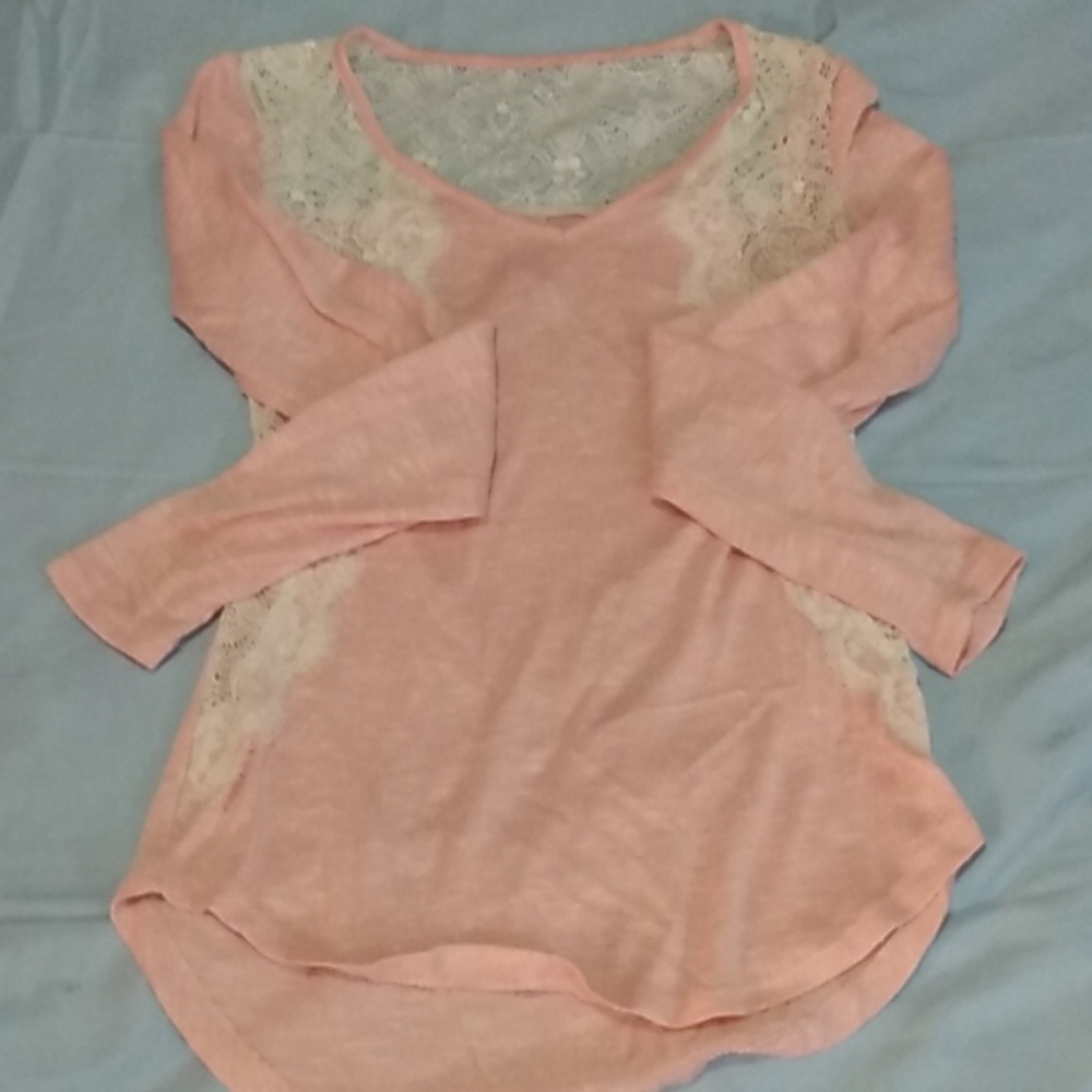 Pink long sleeve tee